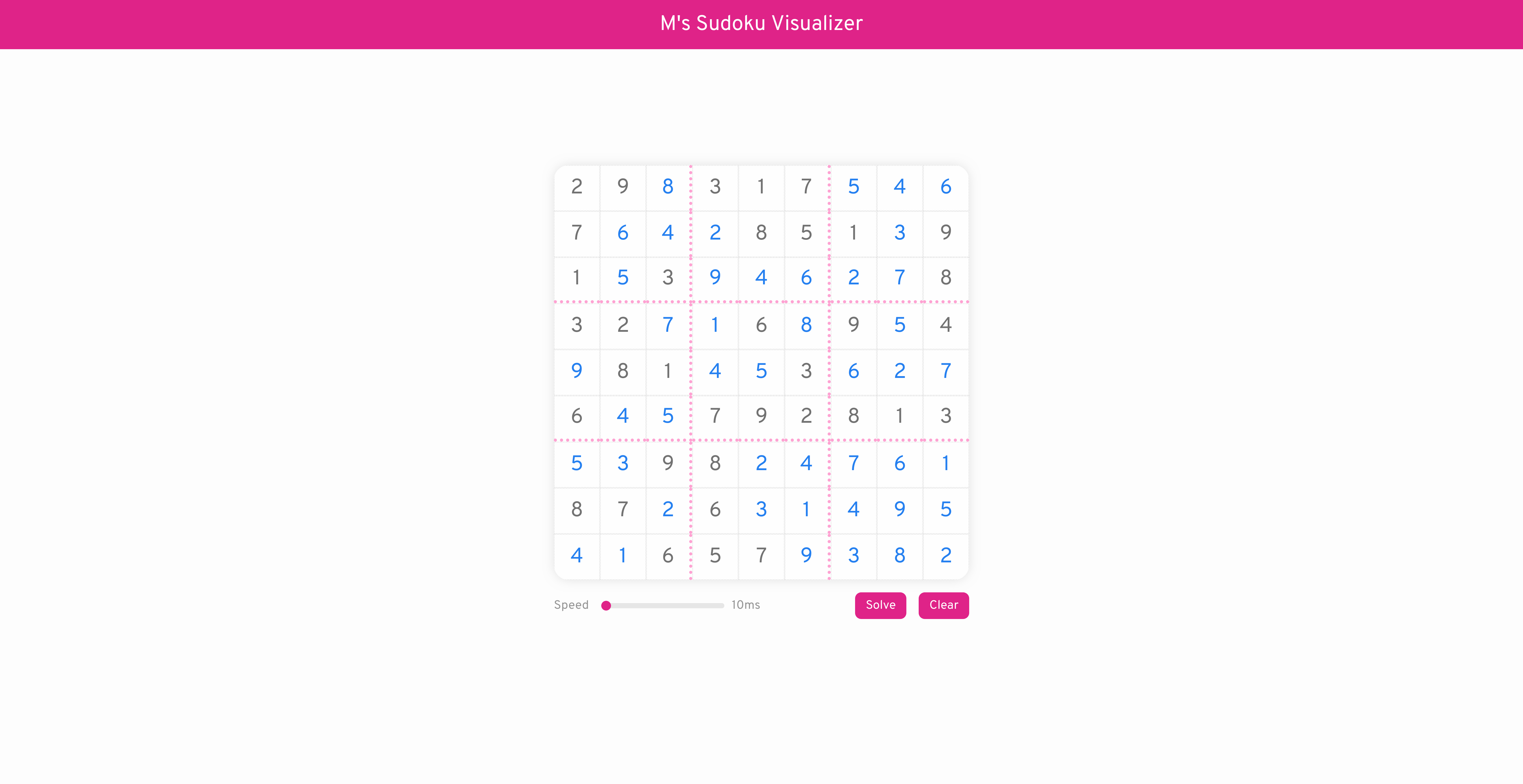 Sudoku screenshot 2